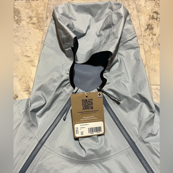 NEW Patagonia Storm Racer Waterproof Running Jacket Men's Small ~ Steam Blue - Picture 3 of 6